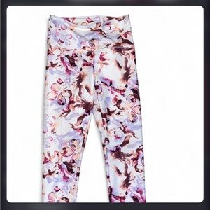 Balance Collection Floral Print Leggings - Pink Purple Brown Spring Summer Fairy